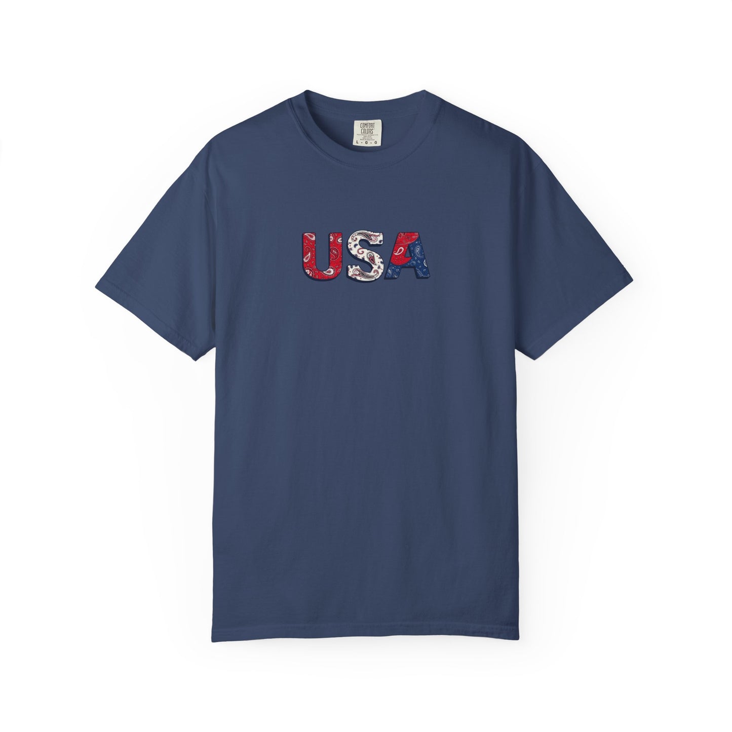 Red White and Blue Bandana - 4th of July Tee