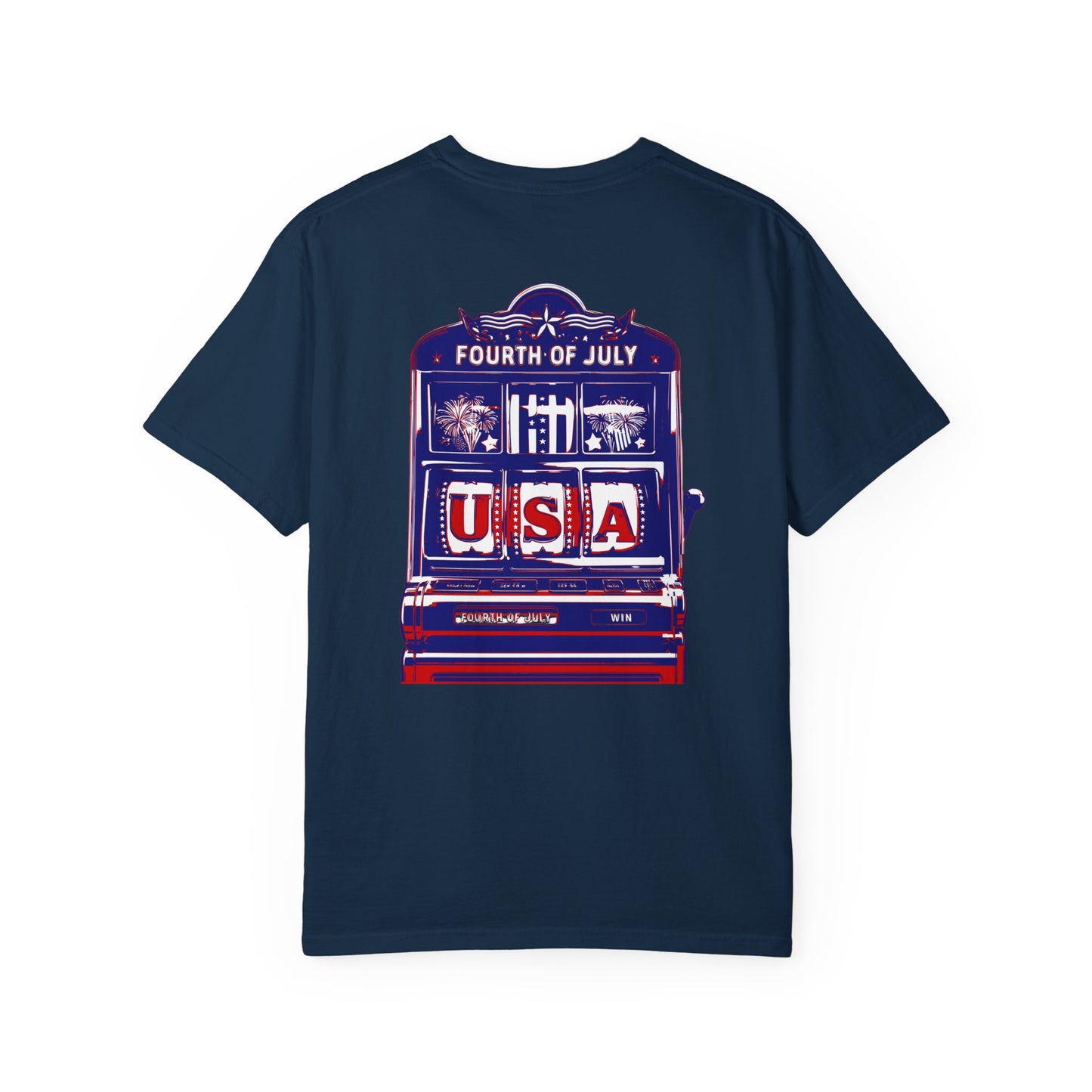 USA 4th of July Gambling Slot Machine T Shirt