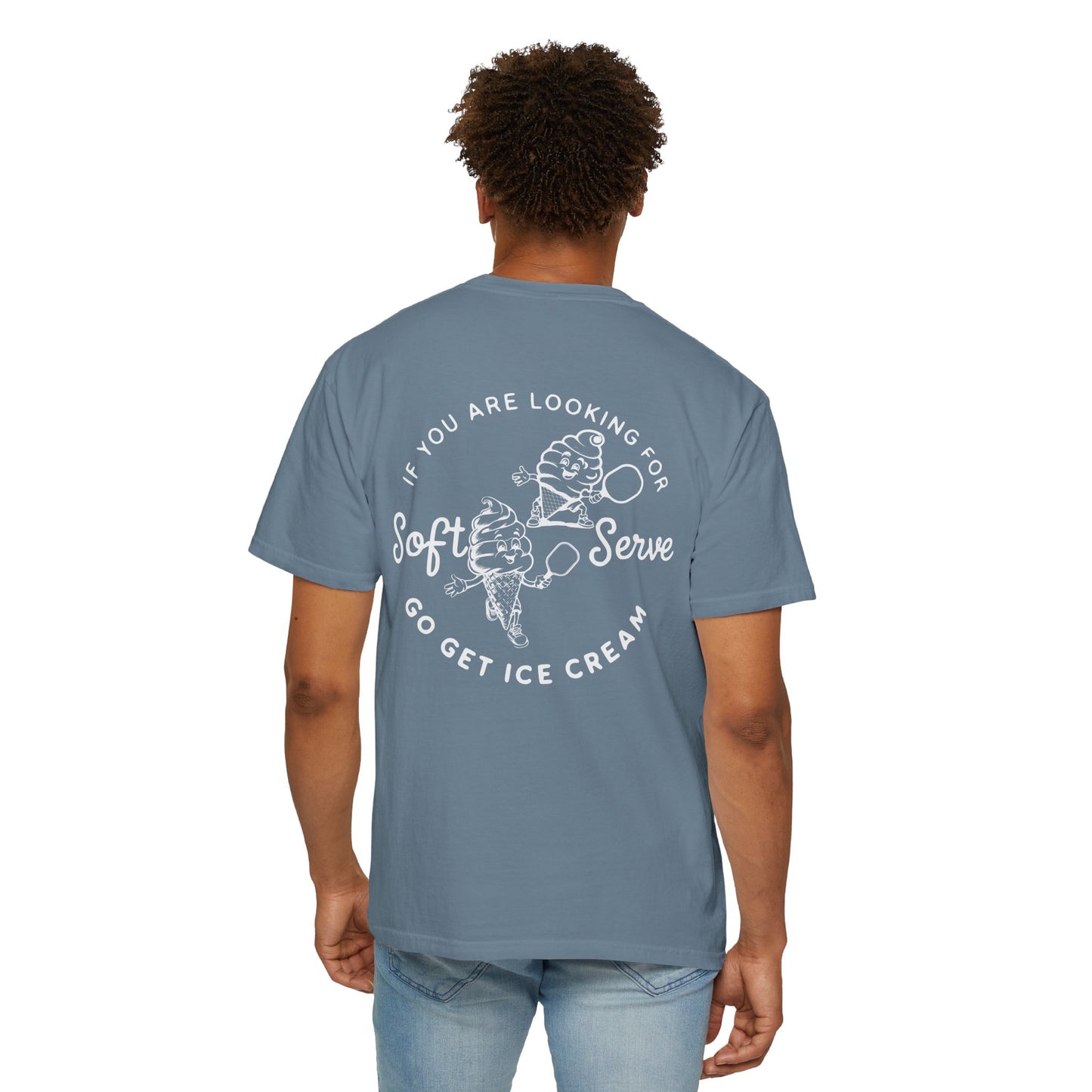 Pickleball Vintage Ice Cream Style T-Shirt - If you are looking for soft serve go get icecream