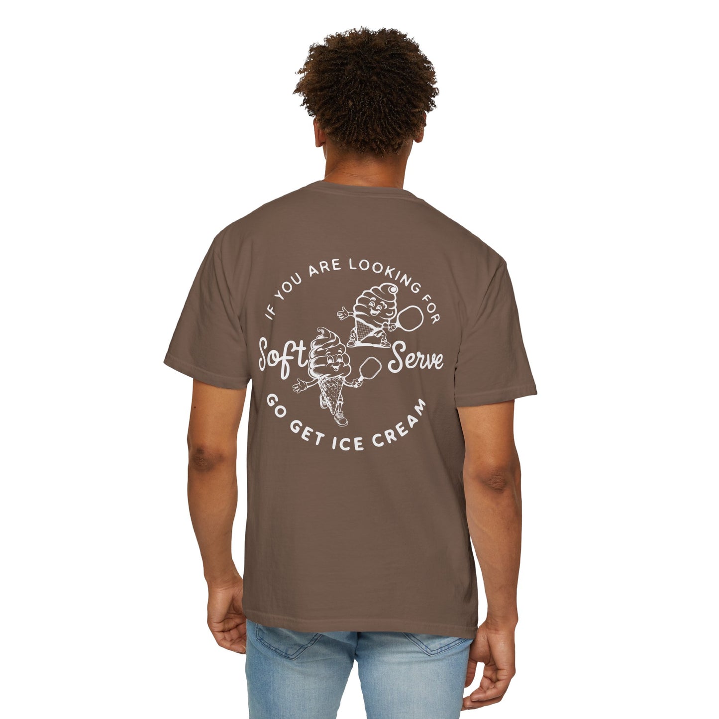 Pickleball Vintage Ice Cream Style T-Shirt - If you are looking for soft serve go get icecream