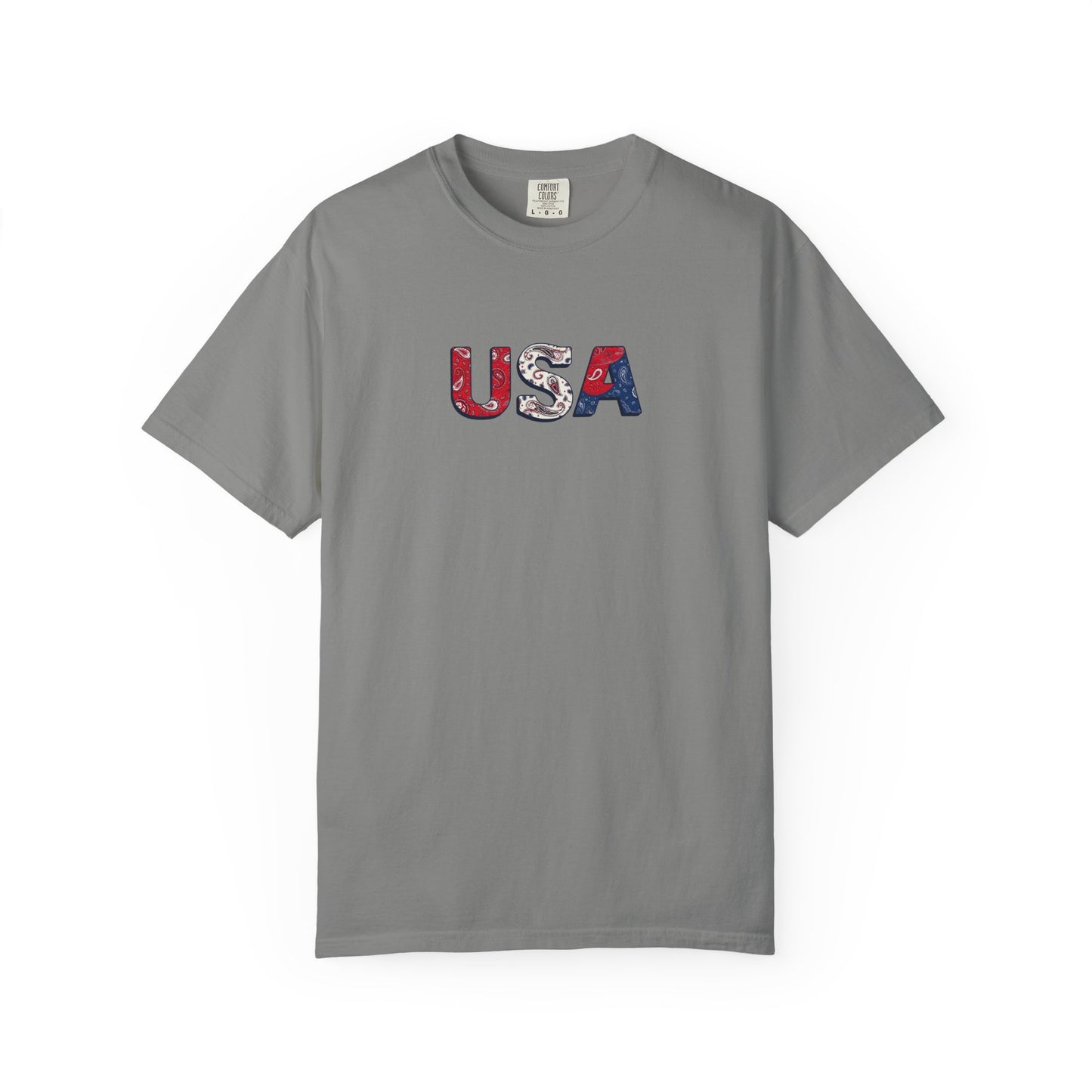 Red White and Blue Bandana - 4th of July Tee