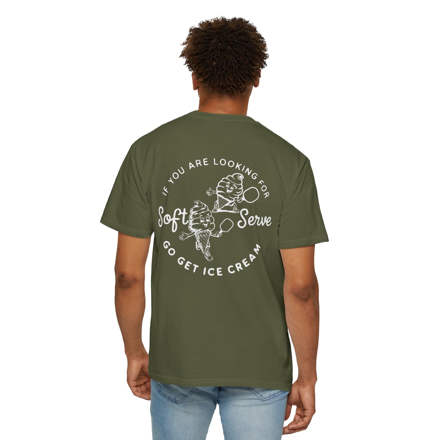 Pickleball Vintage Ice Cream Style T-Shirt - If you are looking for soft serve go get icecream