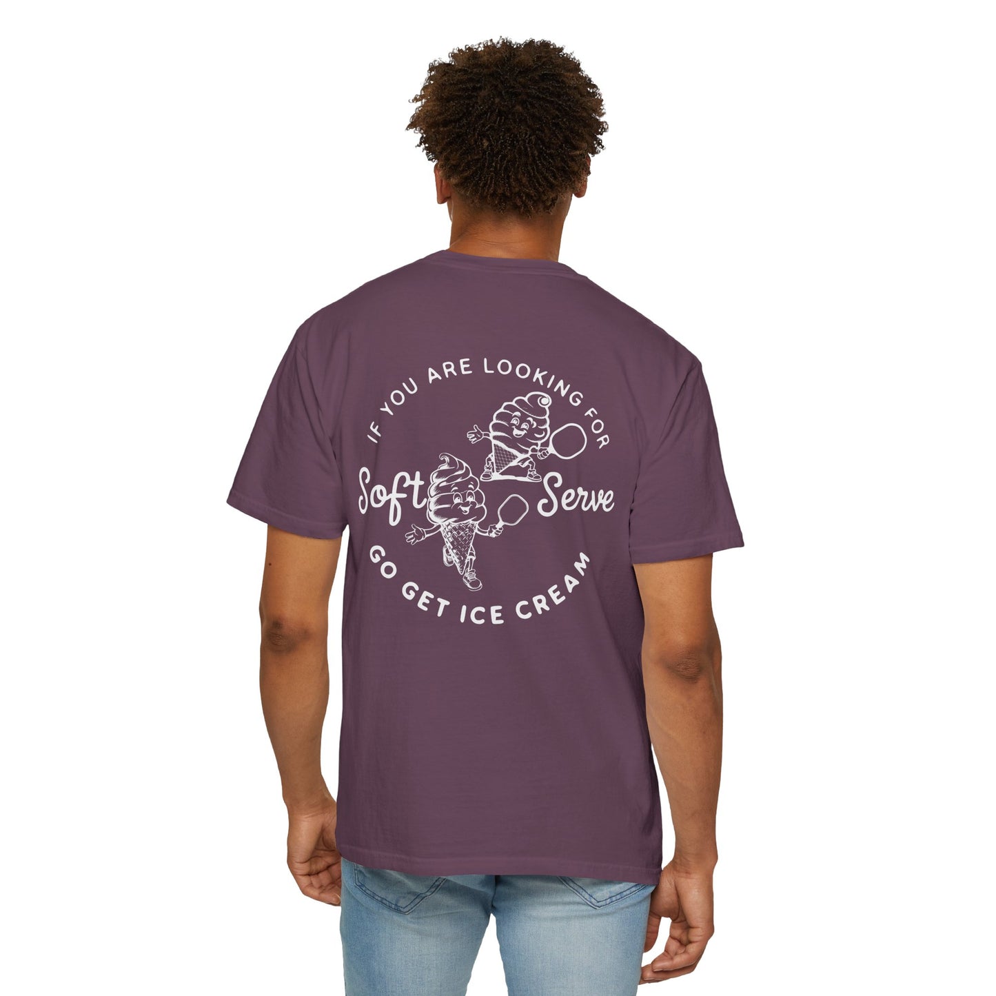 Pickleball Vintage Ice Cream Style T-Shirt - If you are looking for soft serve go get icecream