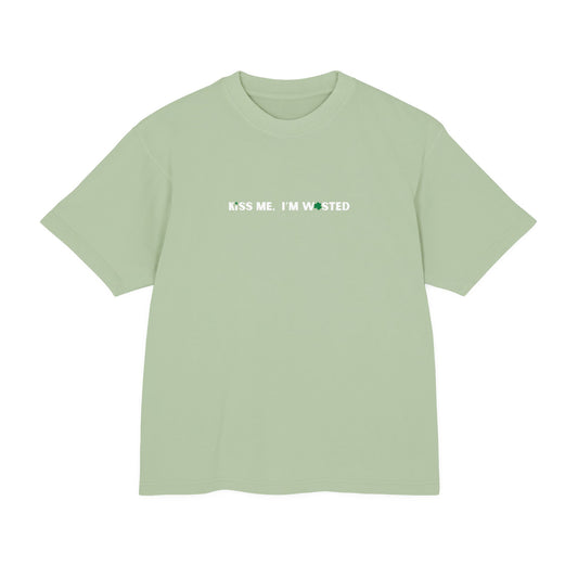 Kiss Me, I'm Wasted - Oversized Heavy Patrick's Day T-Shirt