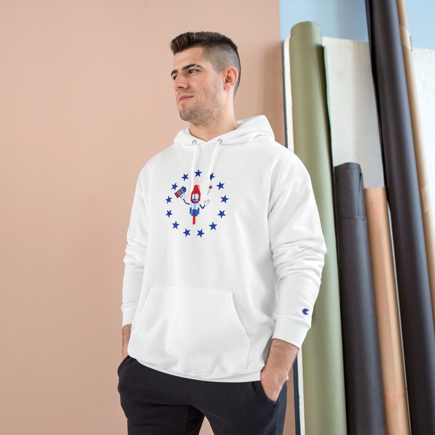 4th of July Popsicle - Champion Hoodie