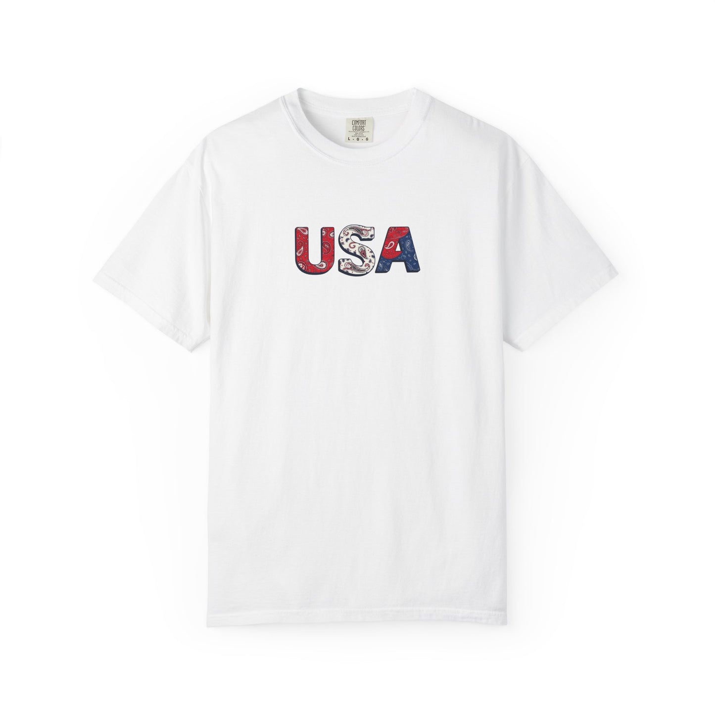 Red White and Blue Bandana - 4th of July Tee