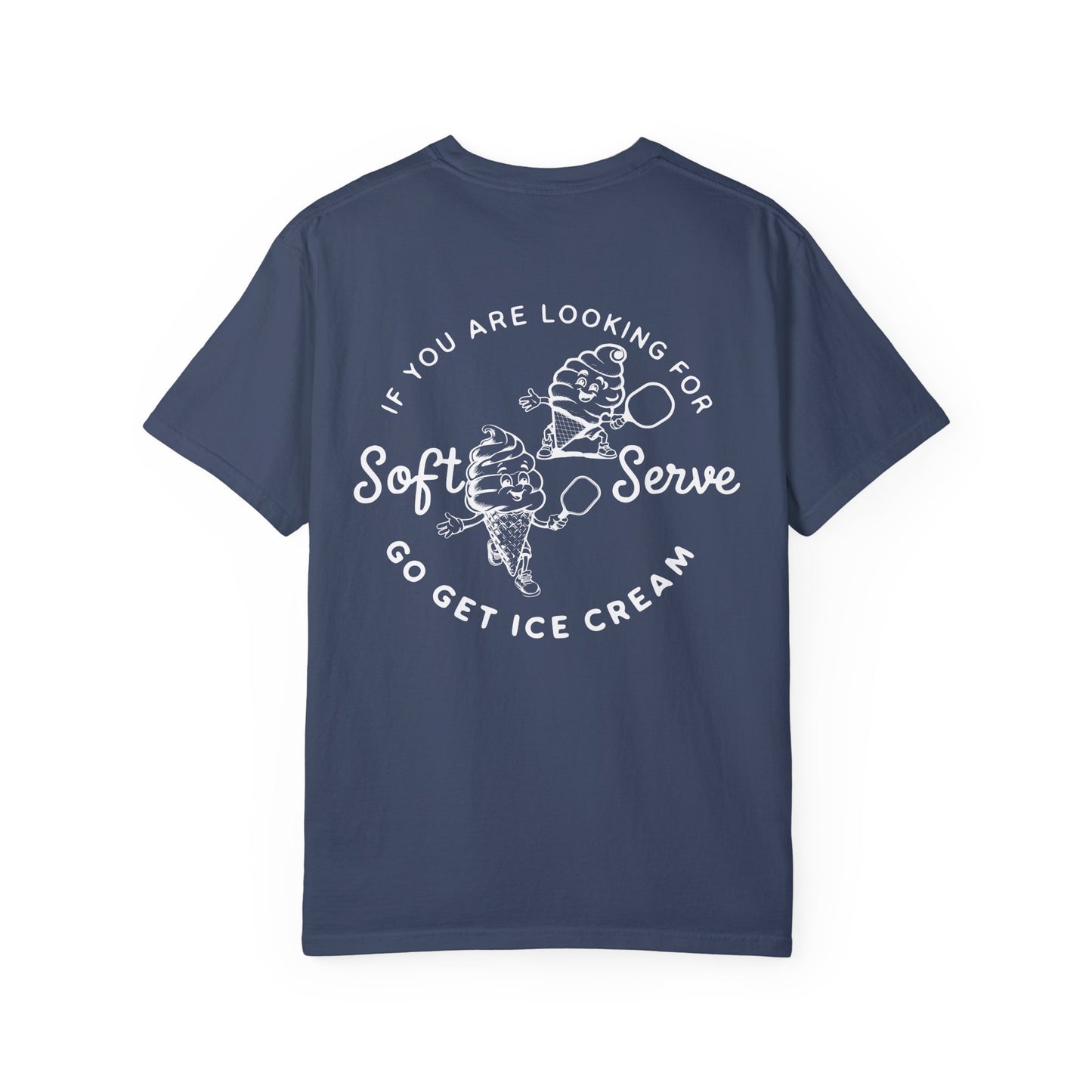 Pickleball Vintage Ice Cream Style T-Shirt - If you are looking for soft serve go get icecream