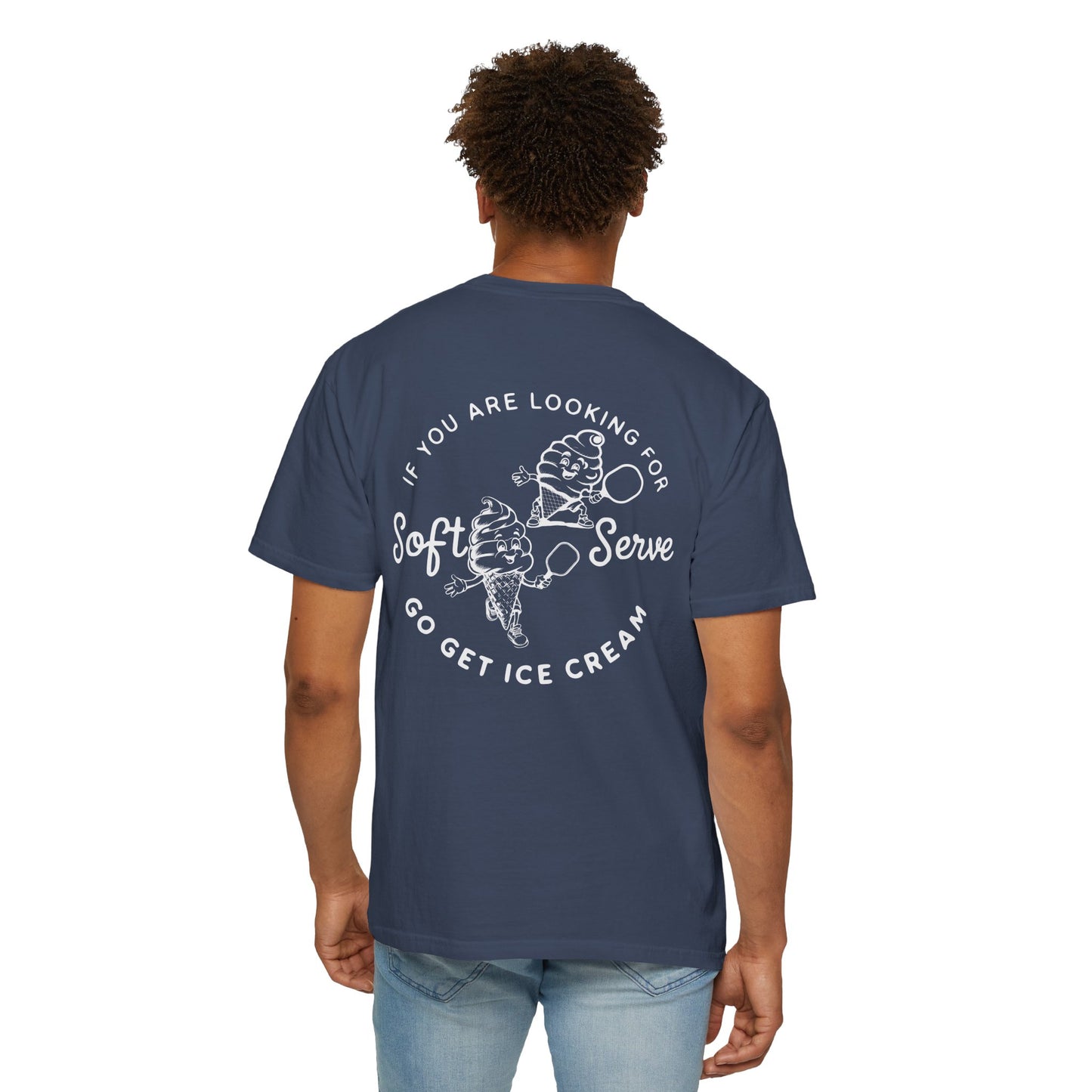 Pickleball Vintage Ice Cream Style T-Shirt - If you are looking for soft serve go get icecream