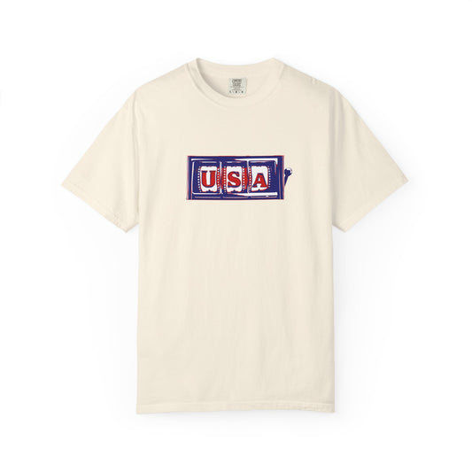 USA 4th of July Gambling Slot Machine T Shirt