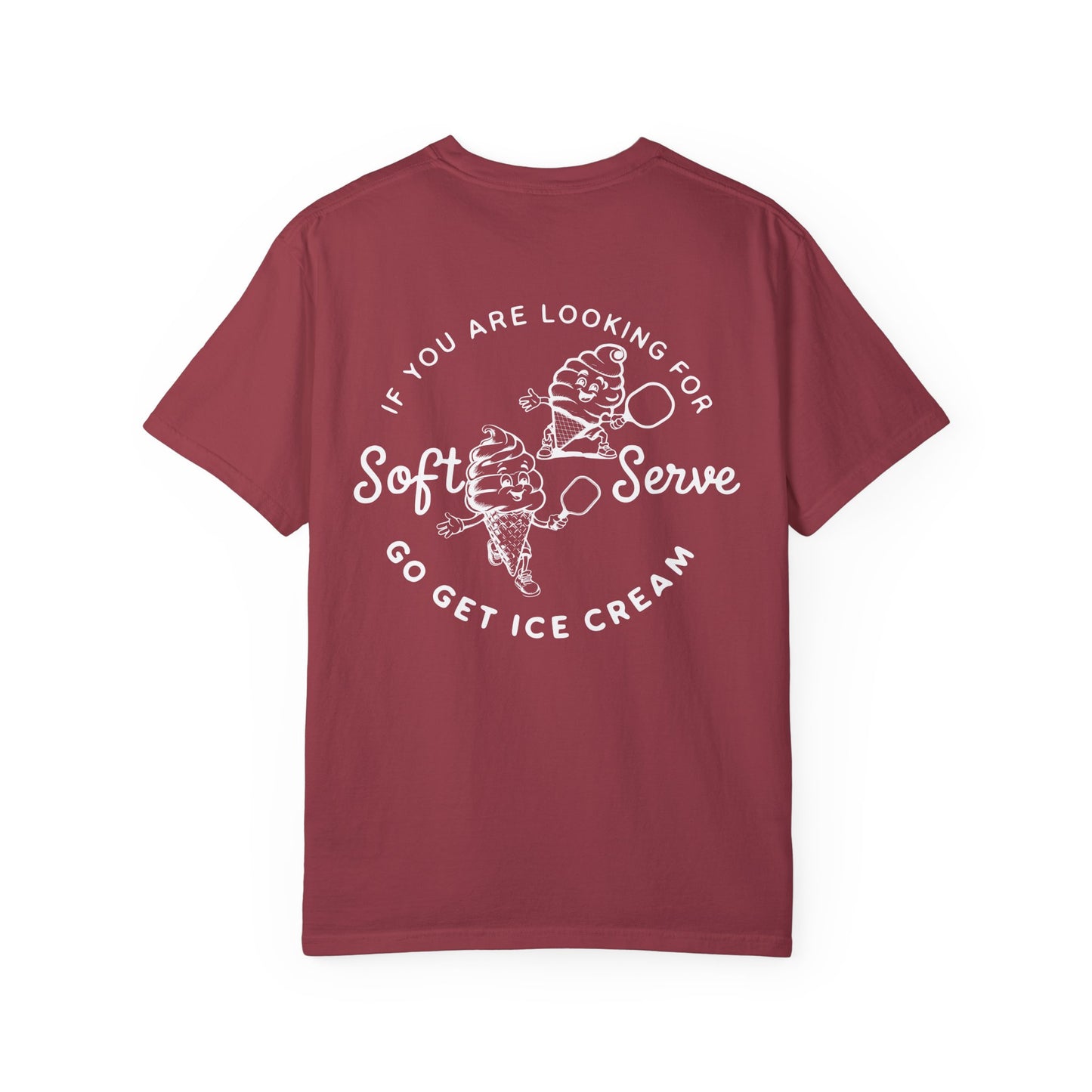 Pickleball Vintage Ice Cream Style T-Shirt - If you are looking for soft serve go get icecream