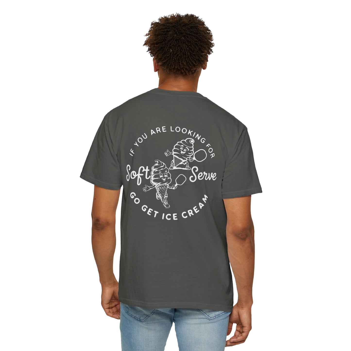 Pickleball Vintage Ice Cream Style T-Shirt - If you are looking for soft serve go get icecream