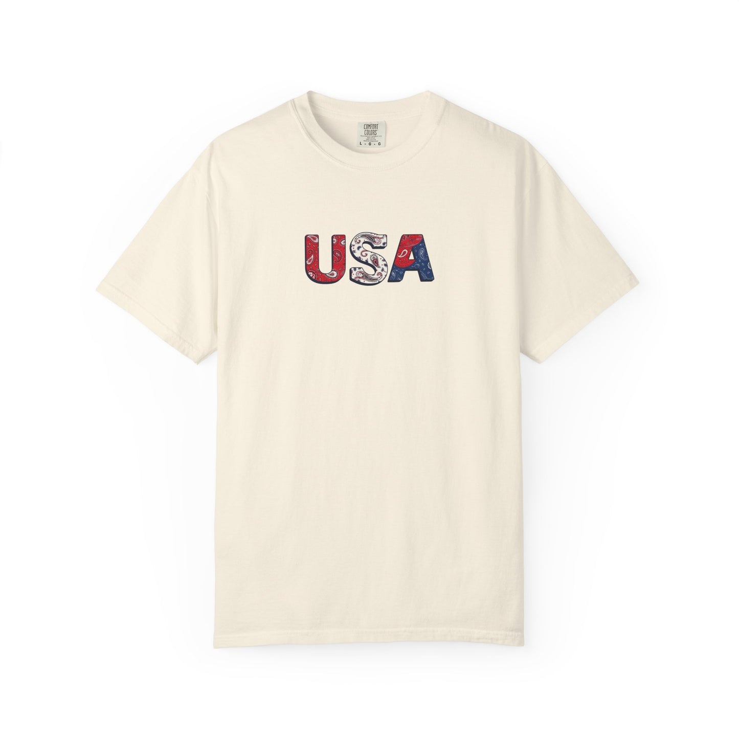 Red White and Blue Bandana - 4th of July Tee