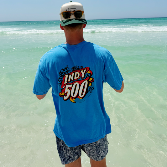Indy 500 Graphic T-Shirt - Retro Race Day Style