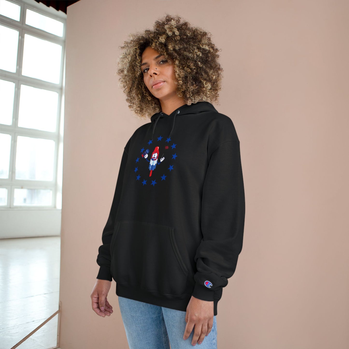 4th of July Popsicle - Champion Hoodie