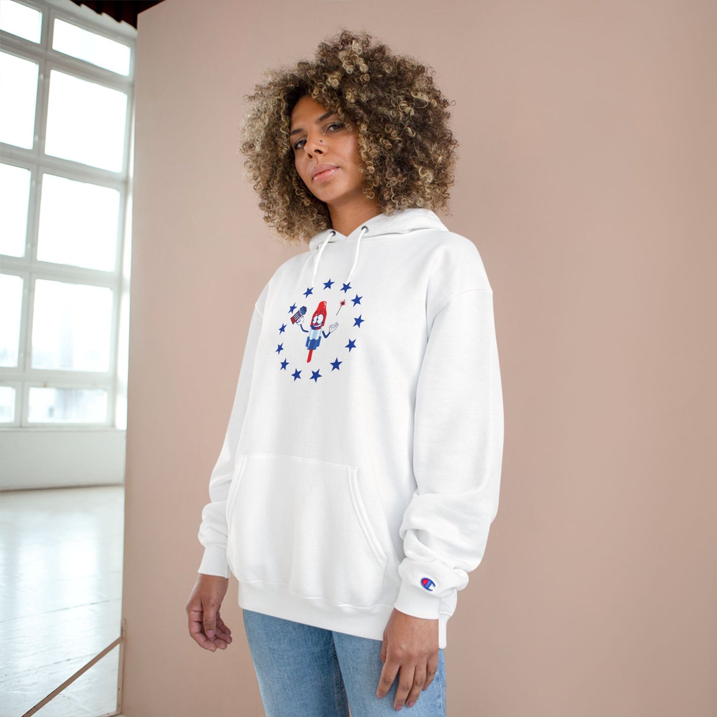 4th of July Popsicle - Champion Hoodie