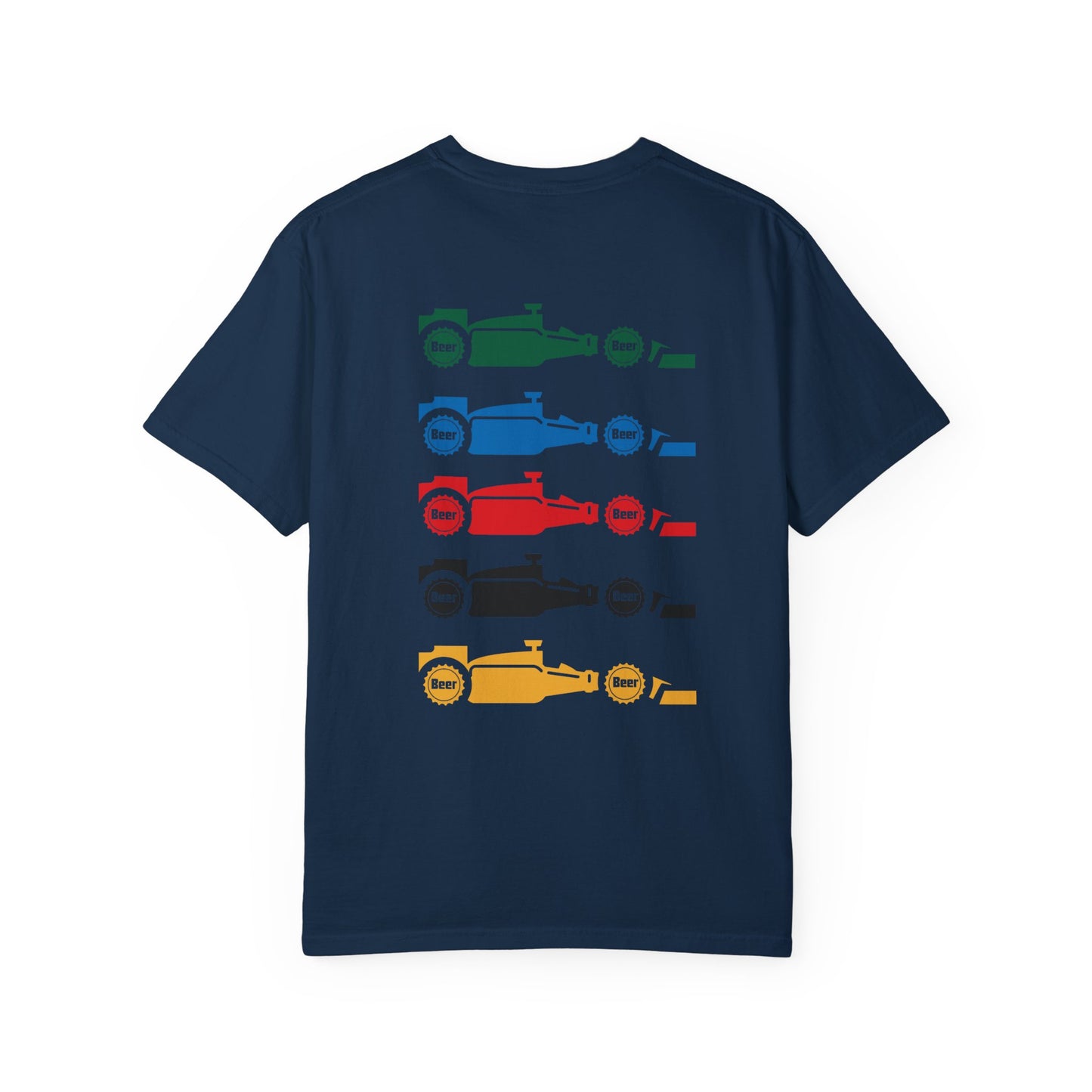 Indy 500 Beer Indy Car -Dyed T-shirt
