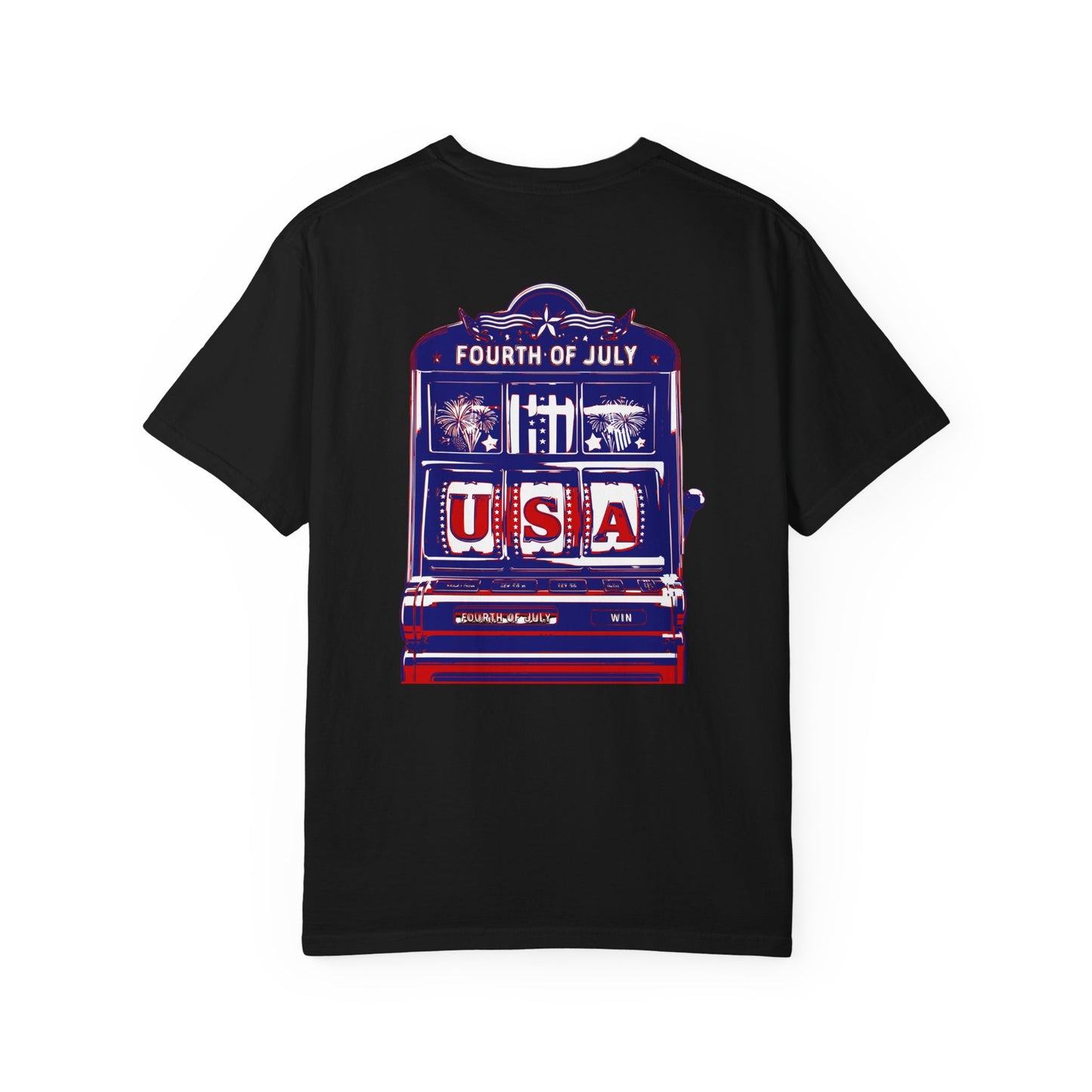 USA 4th of July Gambling Slot Machine T Shirt