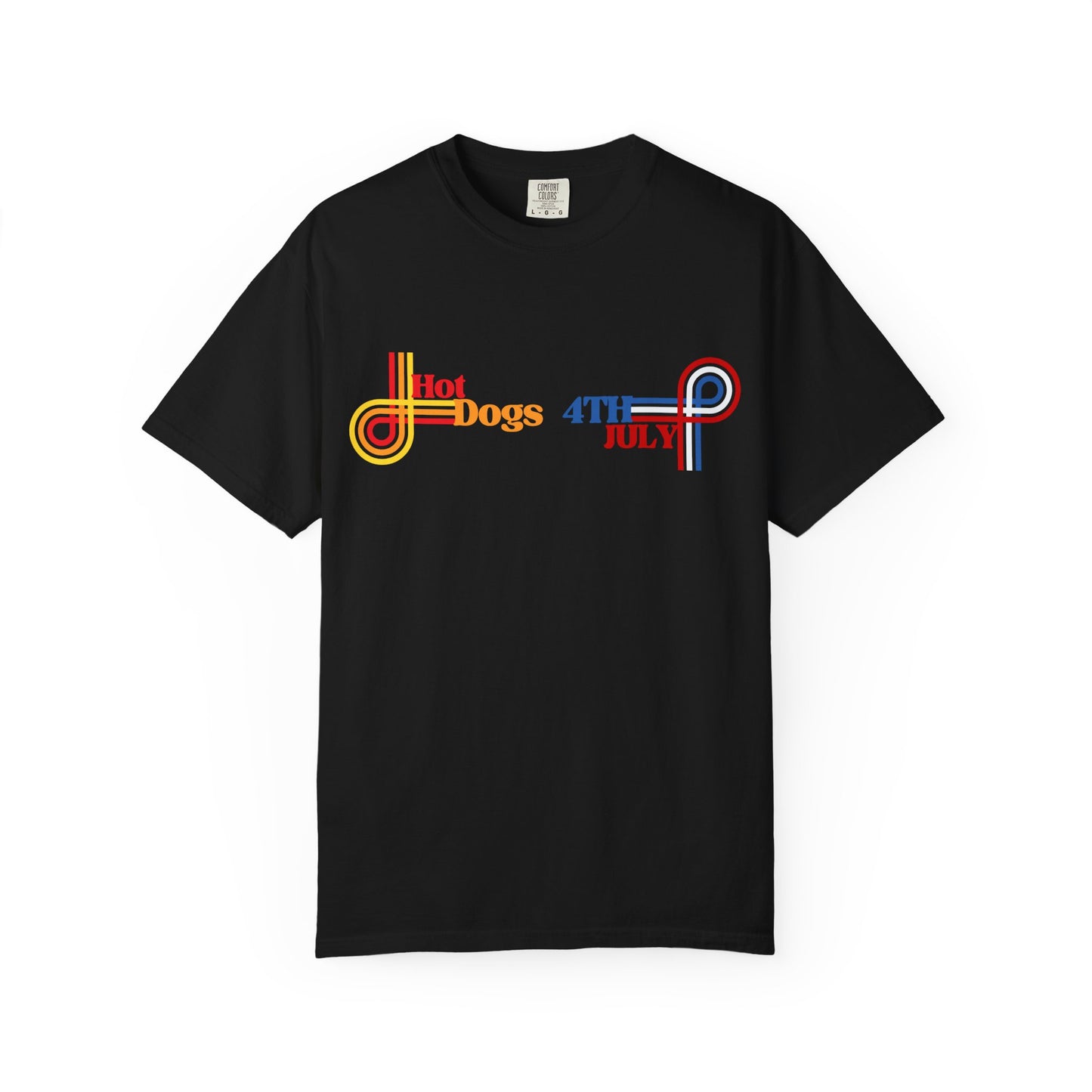 Hotdogs & 4th of July Retro T-shirt
