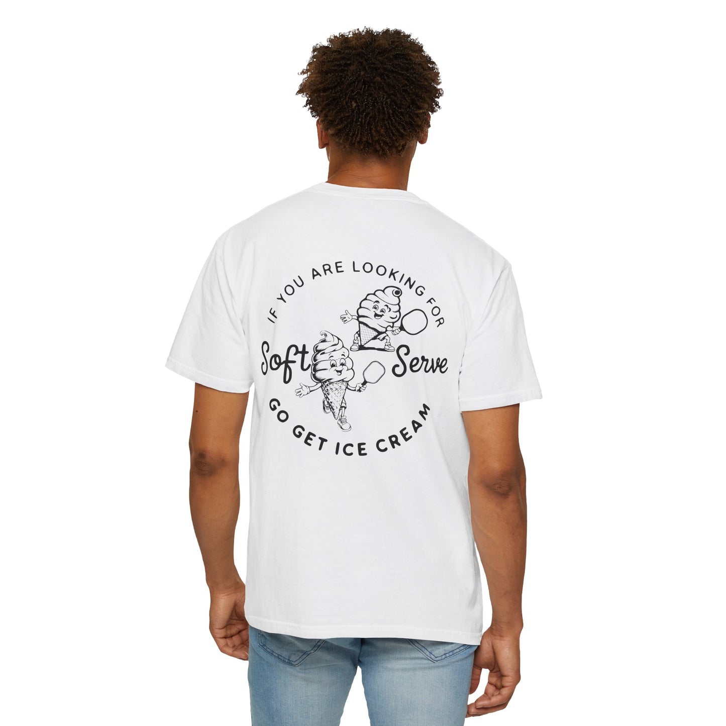 Pickleball Vintage Ice Cream Style T-Shirt - If you are looking for soft serve go get icecream
