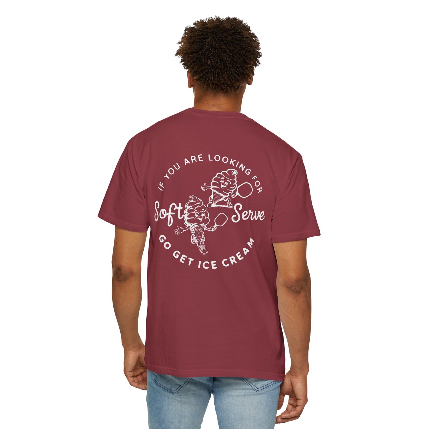 Pickleball Vintage Ice Cream Style T-Shirt - If you are looking for soft serve go get icecream
