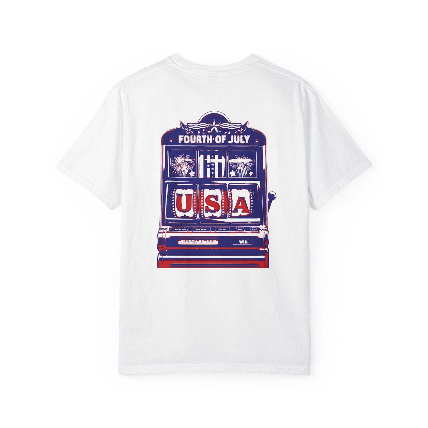USA 4th of July Gambling Slot Machine T Shirt