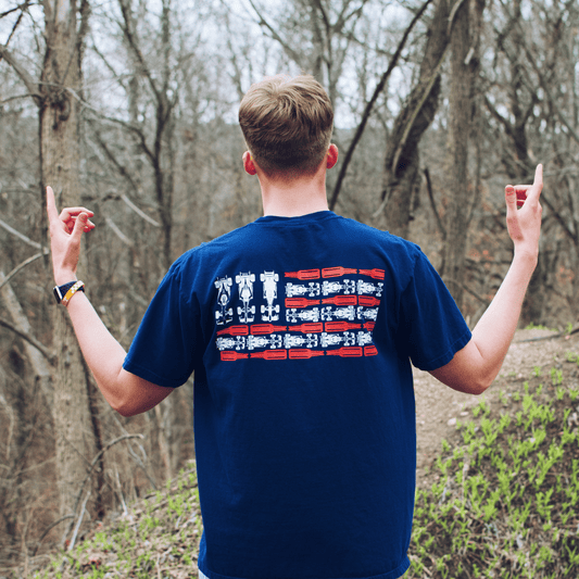 Indy 500 American Flag T-Shirt